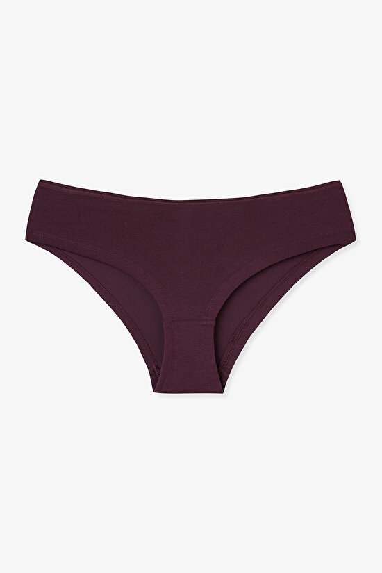 Leopar ve Çiçek Desenli Düşük Bel 5'li Hipster Külot - 7