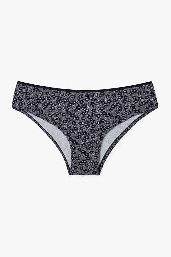 Floral Patterned Daisy Girl Low Waist 3in1 Hipster - 4