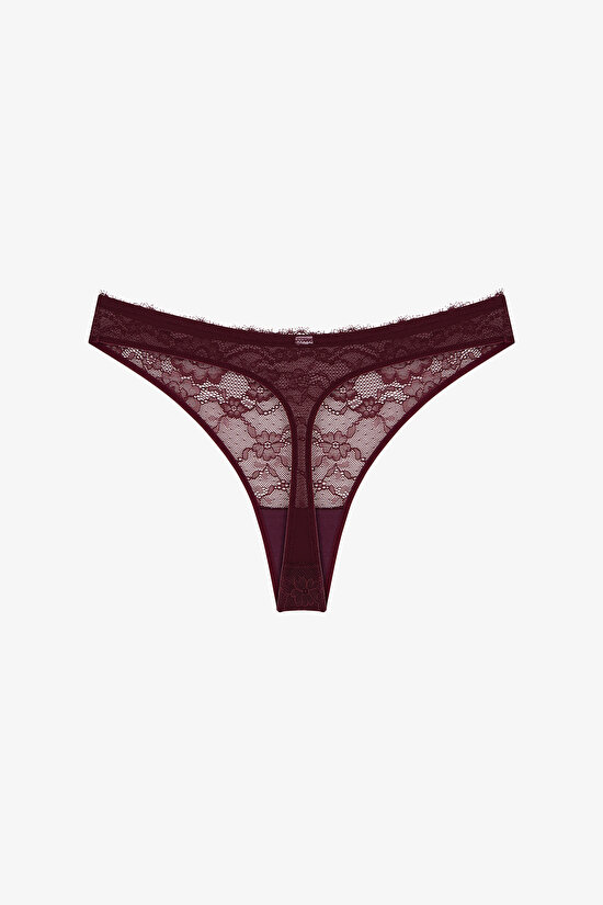 Bordo Dantelli Tanga - 3