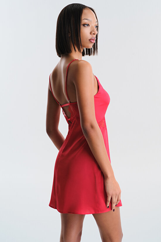 Ange Red Nightdress - Privee Collection Ange Red Nightdress - Privee Collection - 3