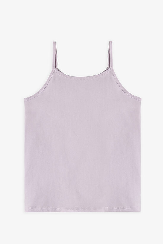 Light Lilac Girls Mermaids 2 in1 Tank Tops - 2