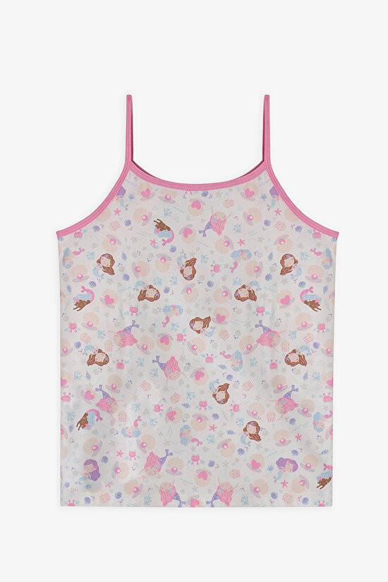 Light Lilac Girls Mermaids 2 in1 Tank Tops - 3