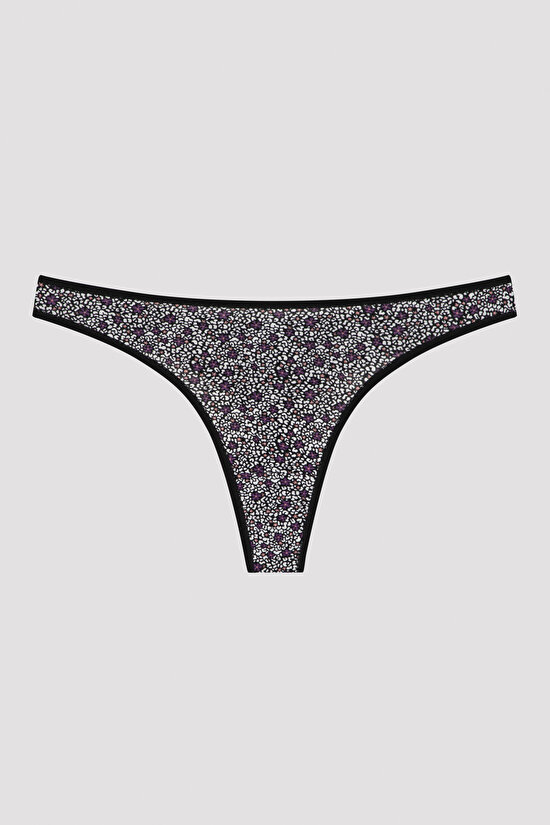 Leo Floral 3lü Thong külot - 5