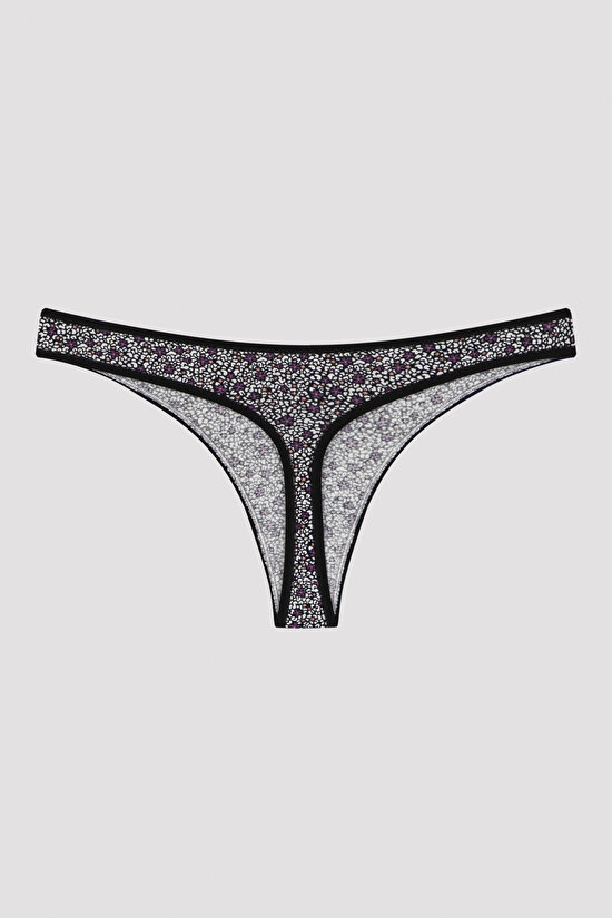 Leo Floral 3lü Thong külot - 6