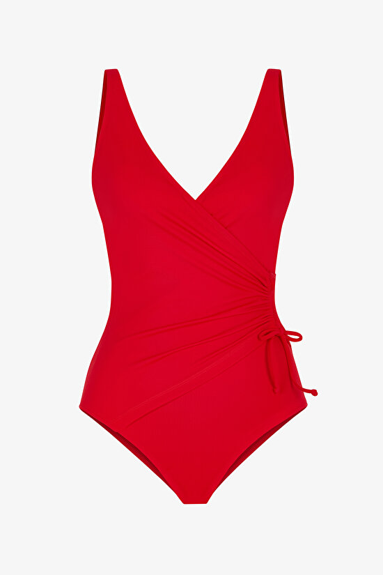 Kırmızı Twist Korseli Mayo - 4