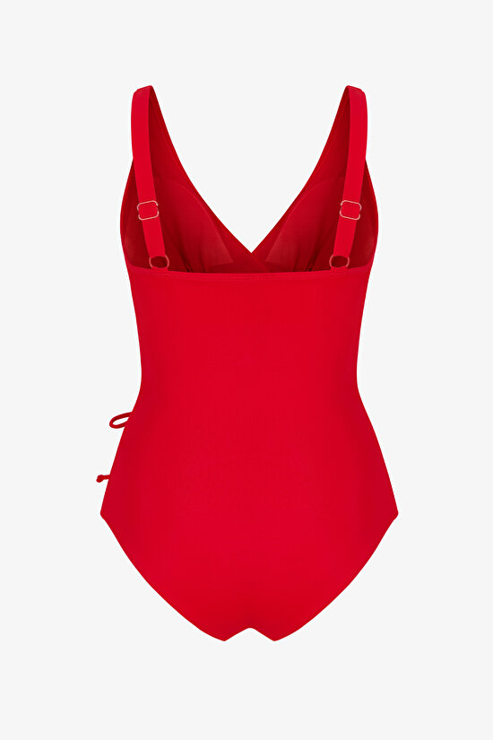 Kırmızı Twist Korseli Mayo - 5