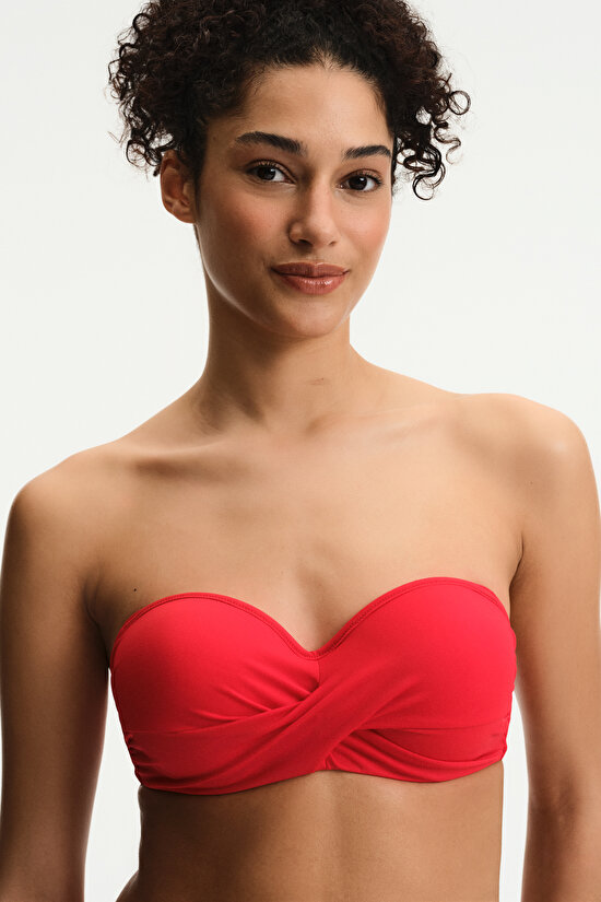 Kırmızı Beauty Toparlayıcı Bikini Üstü - 4