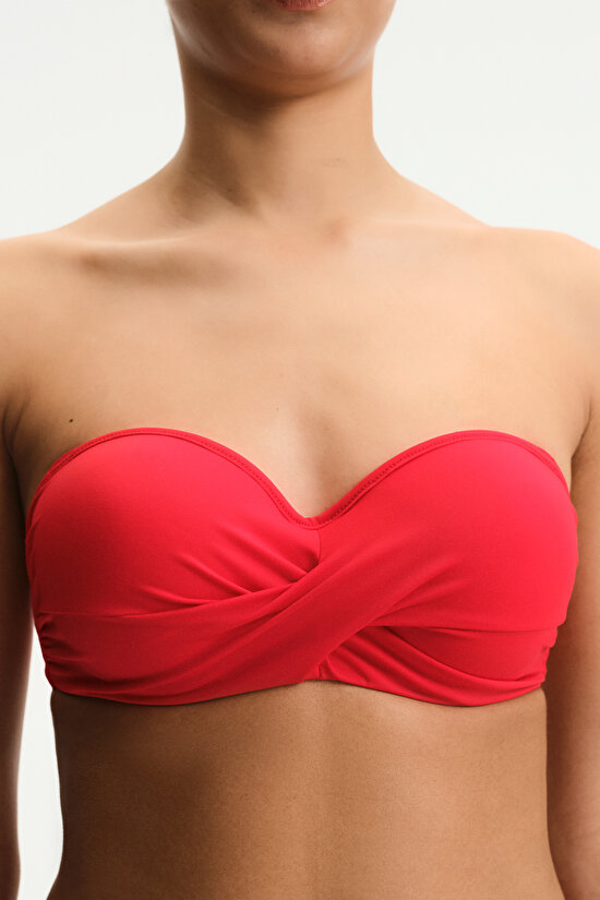 Kırmızı Beauty Toparlayıcı Bikini Üstü - 5