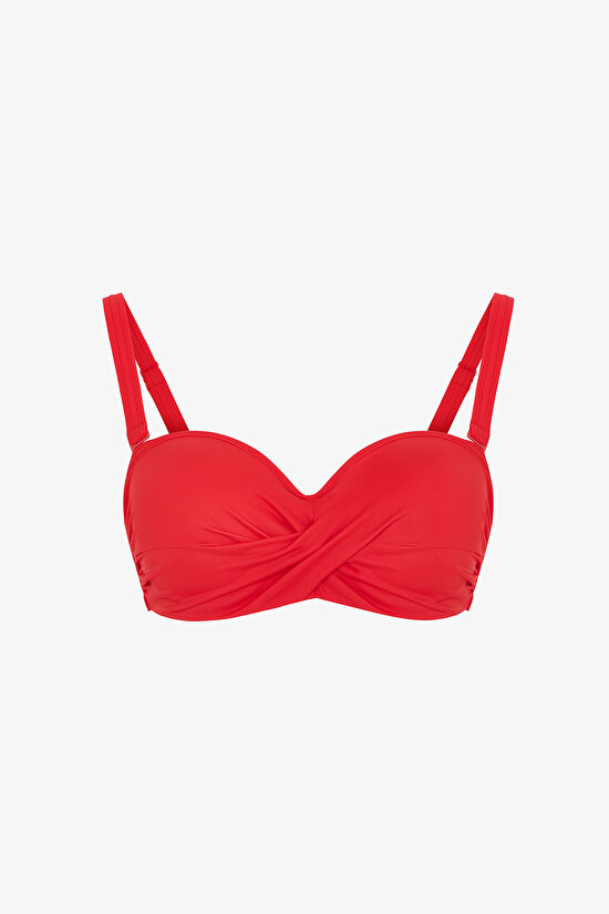 Kırmızı Beauty Toparlayıcı Bikini Üstü - 11
