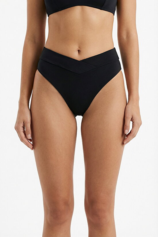 Siyah V Slip  Bikini Altı - 1
