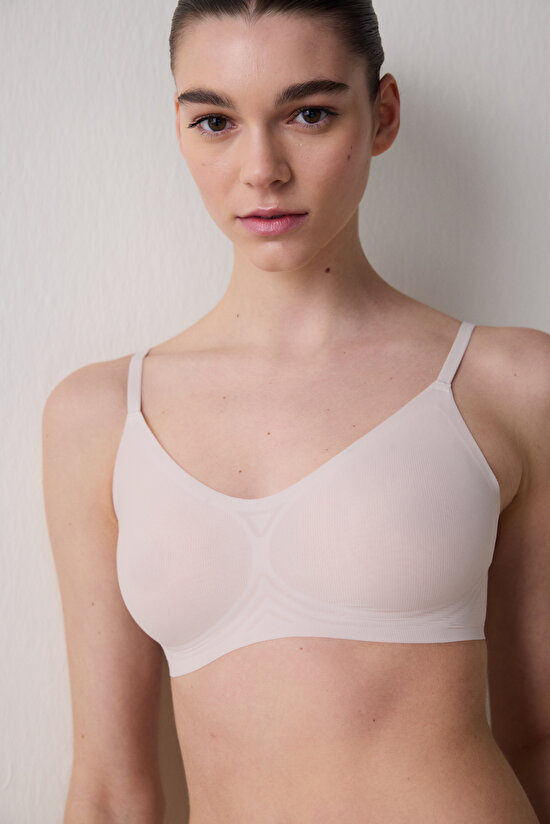 Zerogram - Ribbed Light Invisible Seramik Bej Sütyen Zerogram - Ribbed Light Invisible Seramik Bej Sütyen - 3