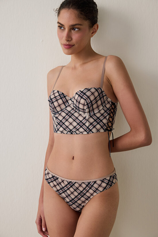 Band Detailed Normal Waist Brazilian - 3