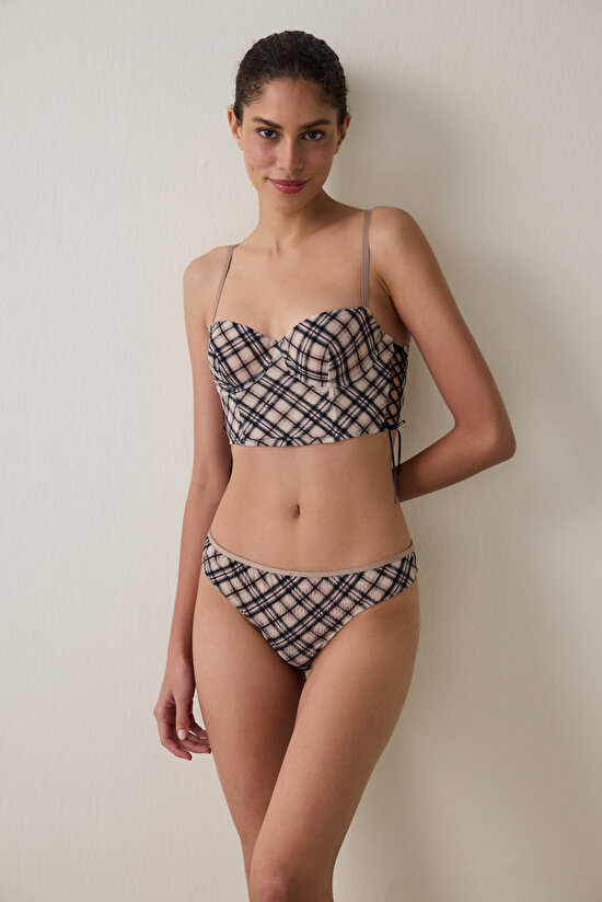 Band Detailed Normal Waist Brazilian - 4