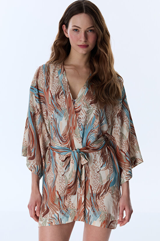 Renkli Janet Kimono - 4