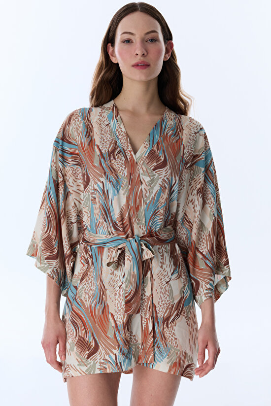 Renkli Janet Kimono - 5