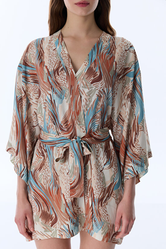 Renkli Janet Kimono - 6
