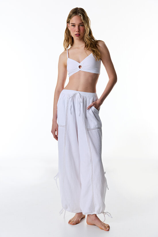 White Kio Pants - 4