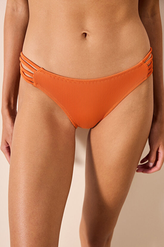 Brigett Chic Orange Bikini Bottom - 1