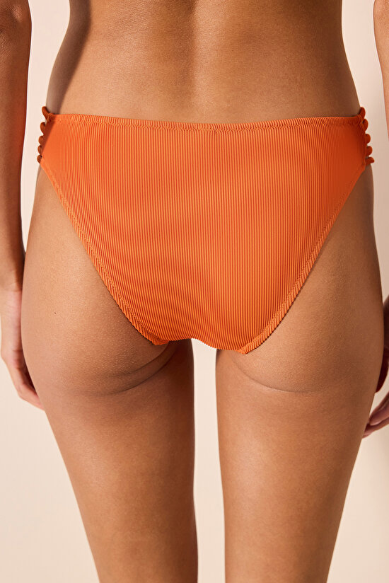 Brigett Chic Orange Bikini Bottom - 2
