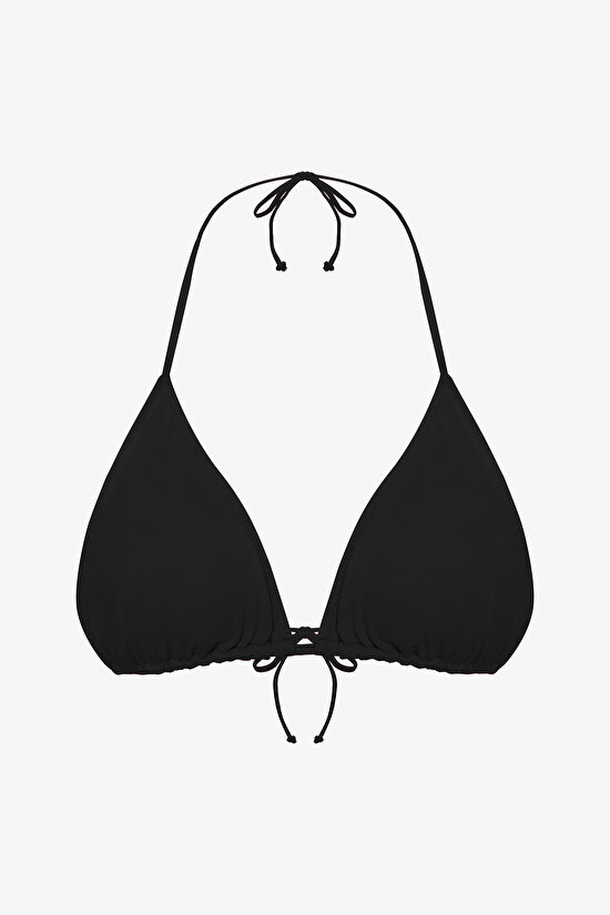 Triangle Black Bikini Top - 5