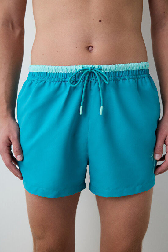 Turkuaz Palm Erkek Şort Mayo - 3