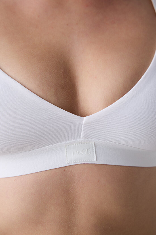 Soft Triangle Beyaz Sütyen - 3