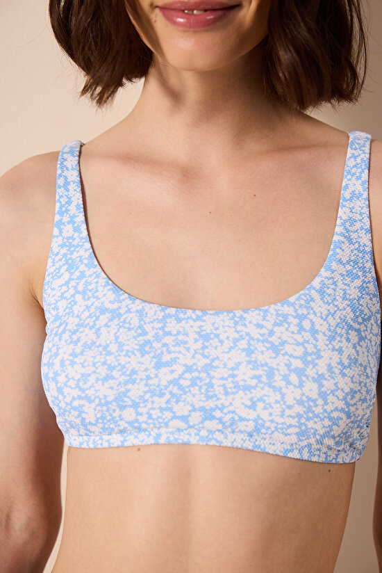 Bonnie Bra Textured Multi Colour Bikini Top - 3