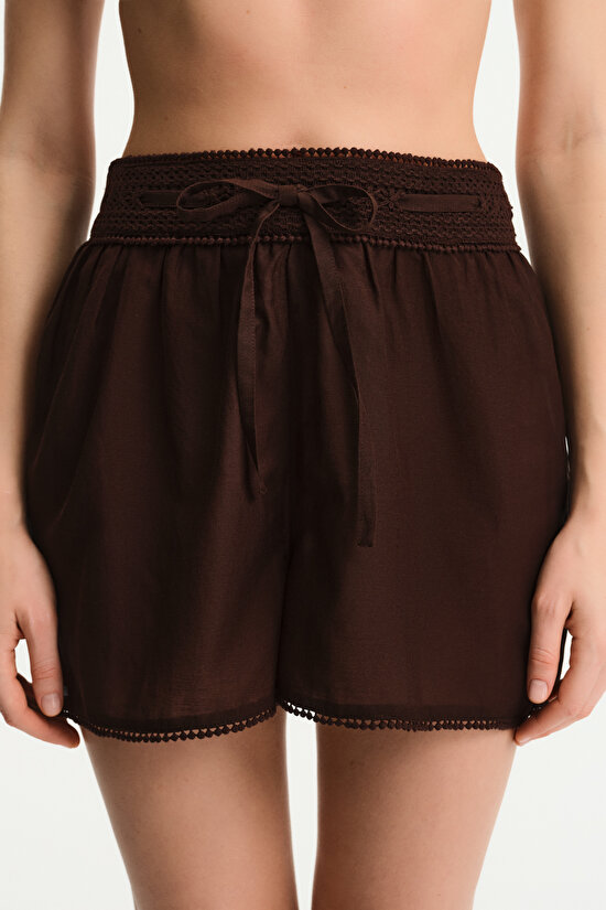 Kahverengi West Şort - 1