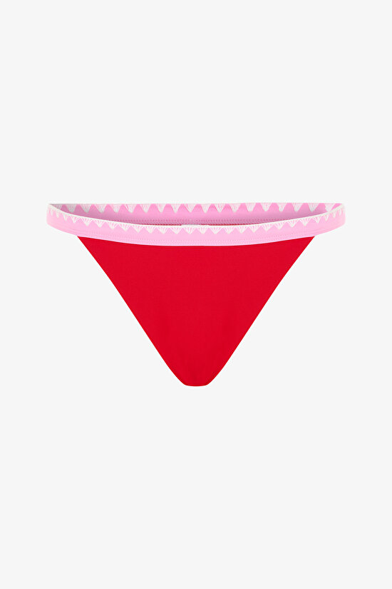 Kırmızı Marbella Super Düşük Bel Bikini Altı - 6