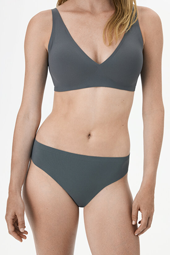 Grey Fit Brazilian Briefs - 3