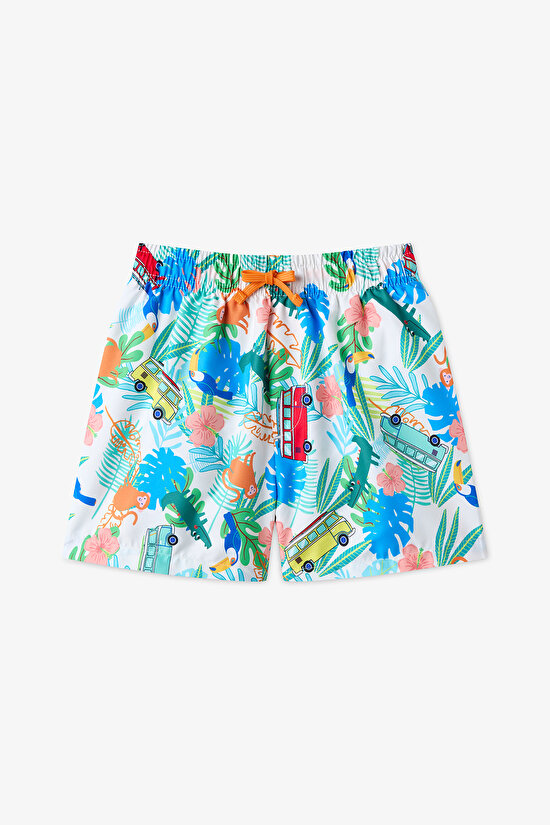 Multicolor Boys Carnaval Energy Swim Shorts - 1