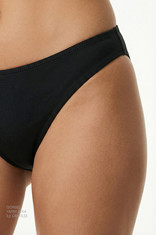 Black Slip Bikini Bottom - 3