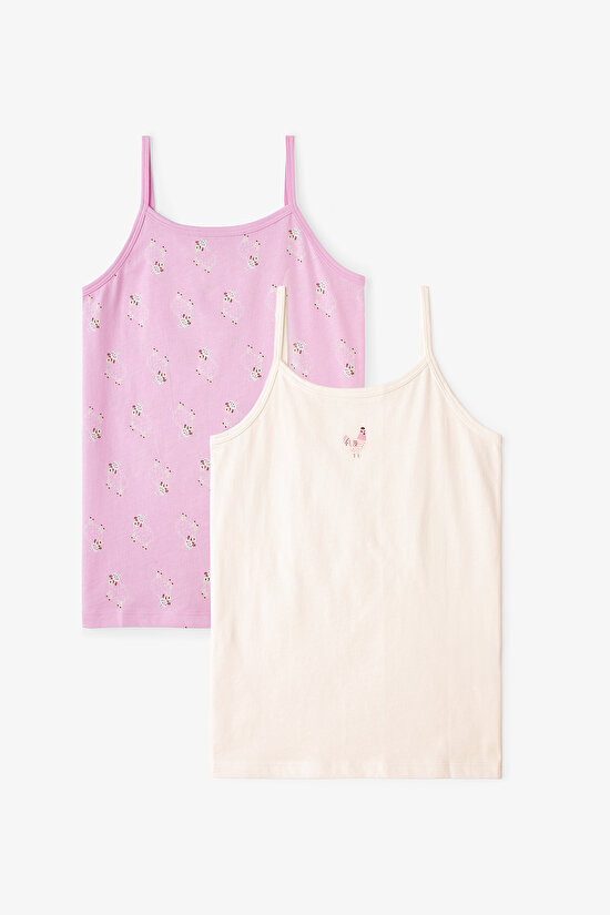 Pembe Kız Çocuk Pinksheep 2'li Atlet - 1