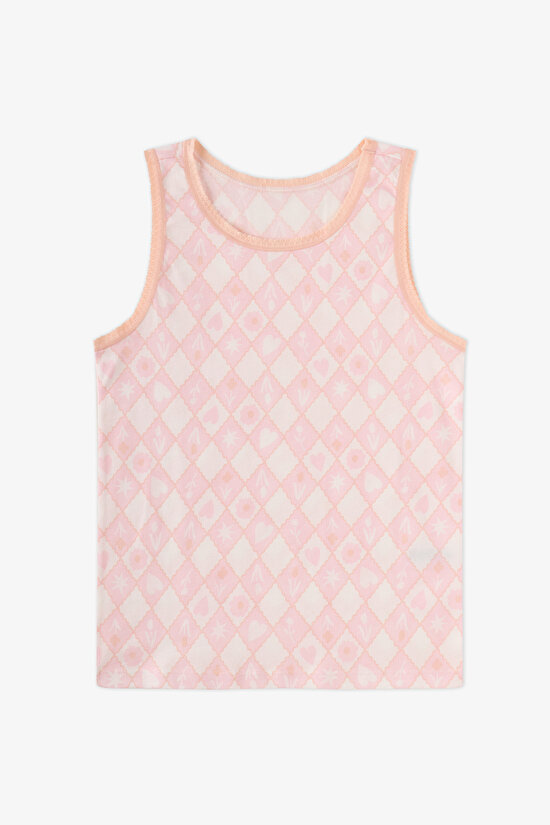 Girls' Princess Print Floral 2-Pack Vest - 2