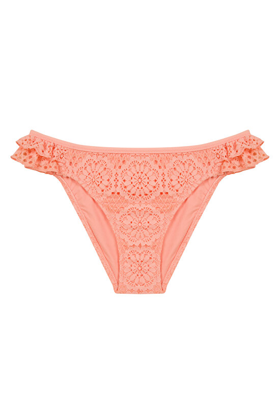 Salmon Marsilya Frill Side Bikini Bottom - 5