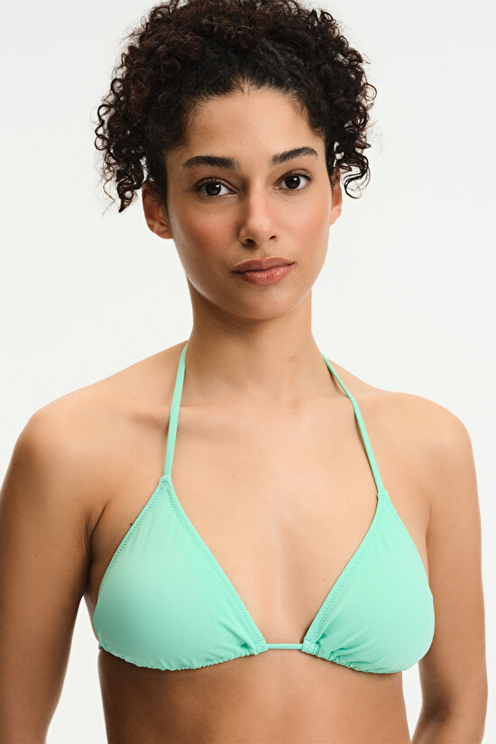 Mint Yeşili Üçgen Bikini Üstü - 1