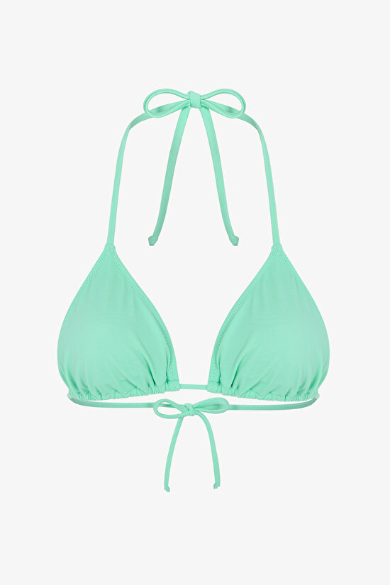 Mint Yeşili Üçgen Bikini Üstü - 4