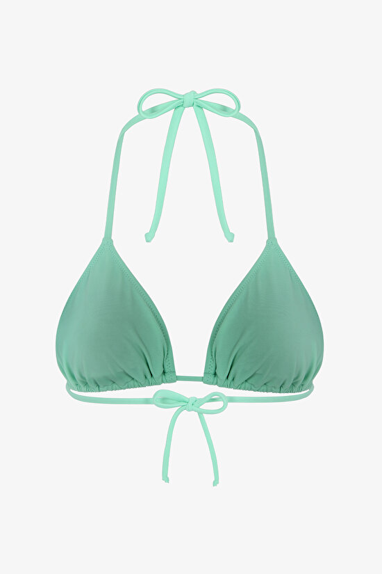 Mint Yeşili Üçgen Bikini Üstü - 5