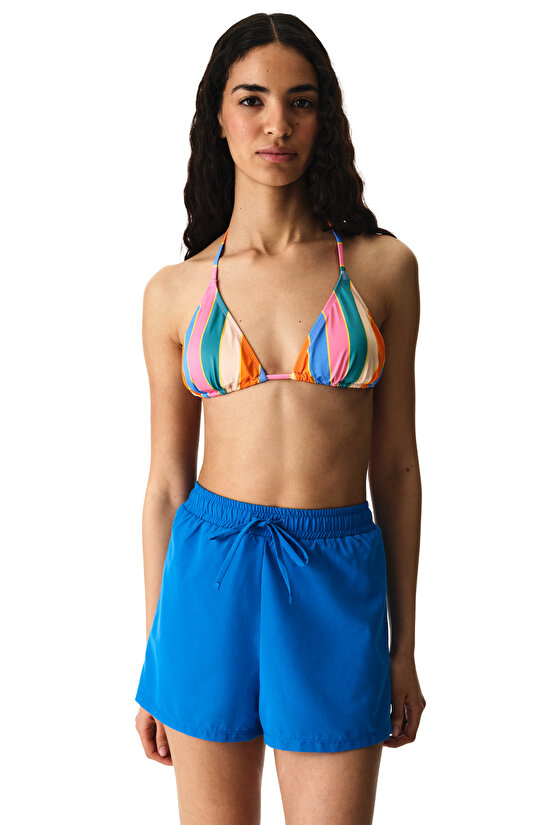 Mavi Trim Deniz Şortu - 4