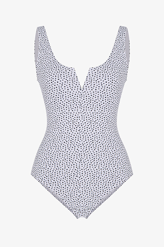 Multicolor Point V Underwire Swimsuit - 5