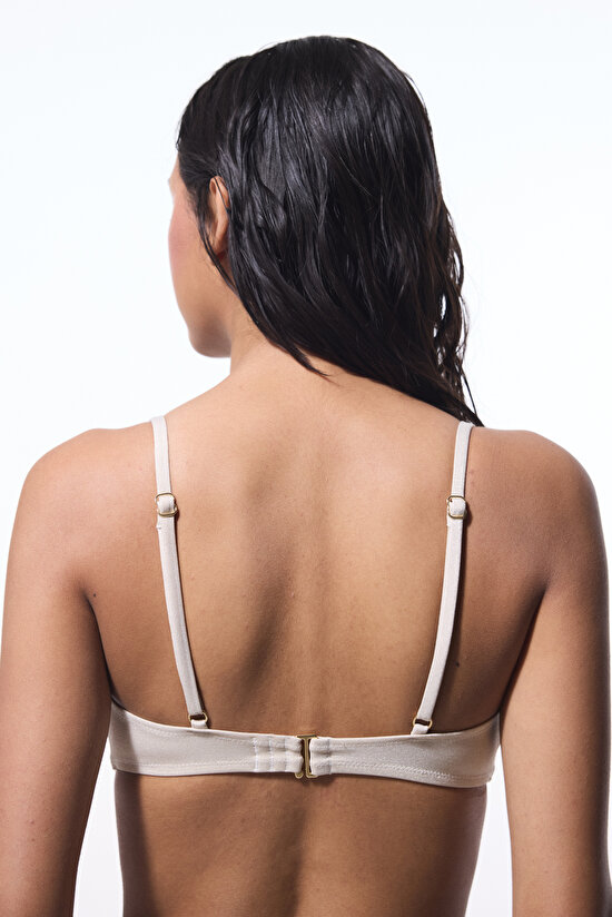 Ekru Jessi Tokalı Bikini Üstü - 4