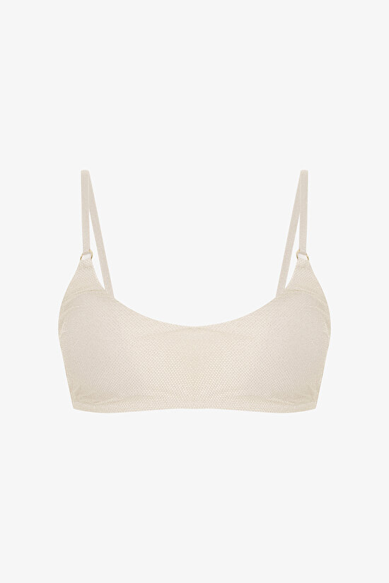 Ekru Jessi Tokalı Bikini Üstü - 7