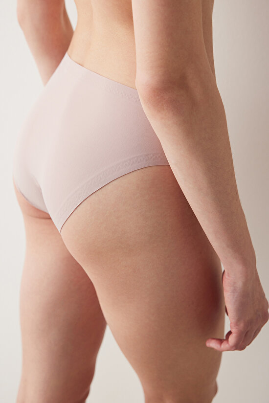 Mikro Flock Bonding Gül Kurusu Slip Külot - 3