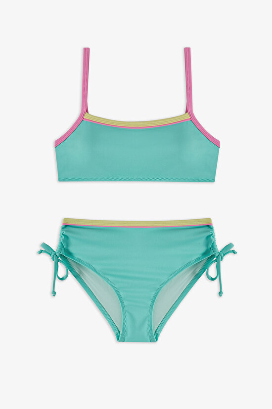 Mint Teen Candy Bandeau Bikini Set - 1