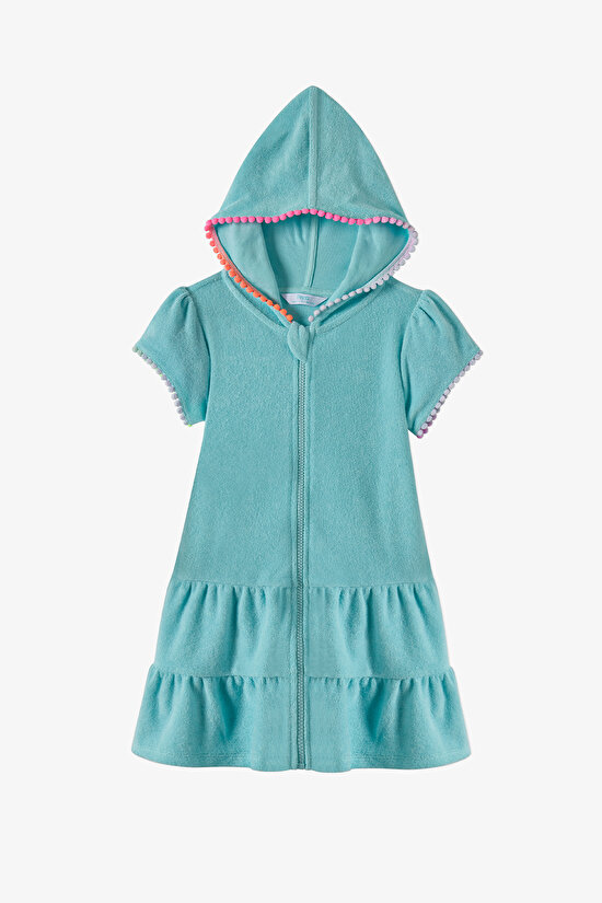 Kız Çocuk Sweet Pastel Mint Towel Kaftan - 3