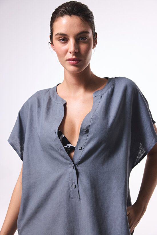 Alba Gri Kaftan - 4