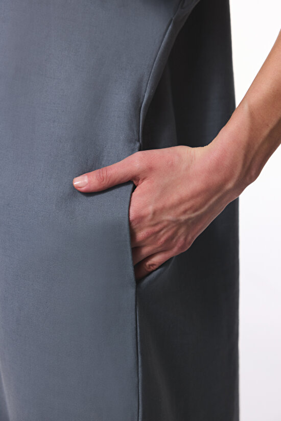 Alba Gri Kaftan - 5