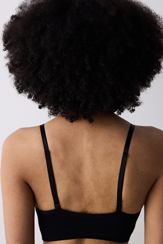 Seamless Siyah Bralet - 3