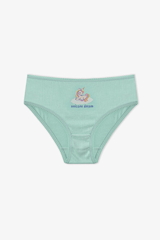 Multicolor Girls Unicorn Dream 5in1 Slip - 4