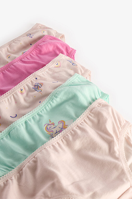 Multicolor Girls Unicorn Dream 5in1 Slip - 7